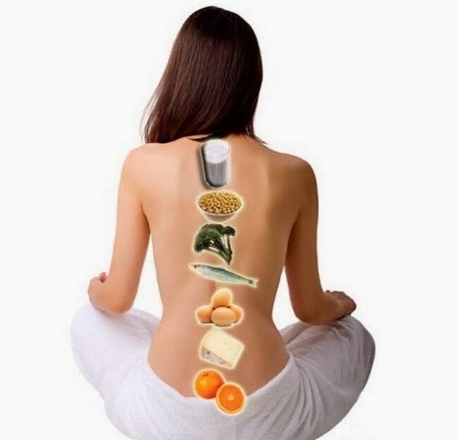 useful product for spine with thoracic osteochondrosis